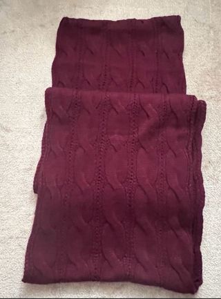 Bufanda/cuello punto Burdeos