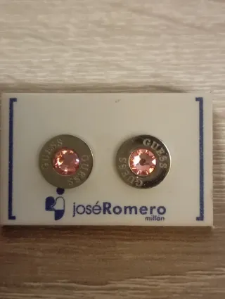 Pendientes Guess Rosa y Plateados
