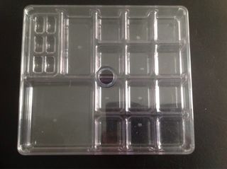 JOYERO o CLASIFICADOR PIEZAS TRANSPARENTE CON TAPA