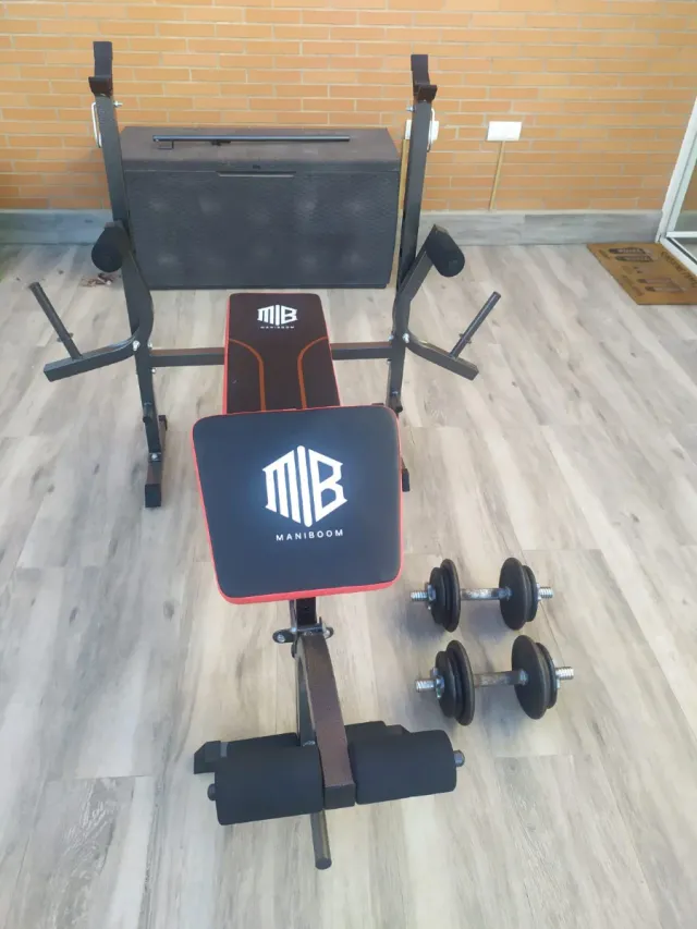 Banco Musculación + Mancuernas. Venta x Separado.
