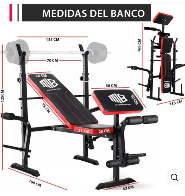 Banco Musculación + Mancuernas. Venta x Separado.