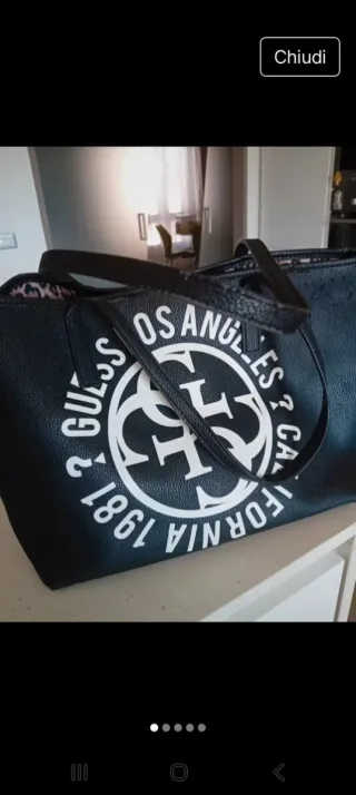 Borsa Guess Logo Guess Los Angeles California