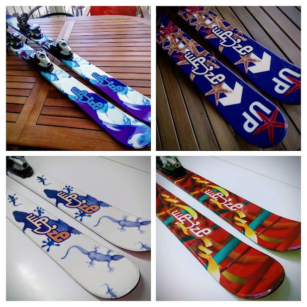 SNOWBLADES 120cm. ESQUIS CORTOS. BIG FOOT.