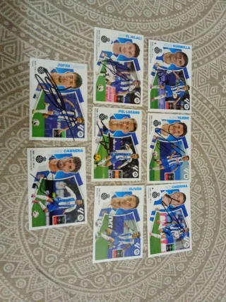 Cromos RCD Espanyol Firmados