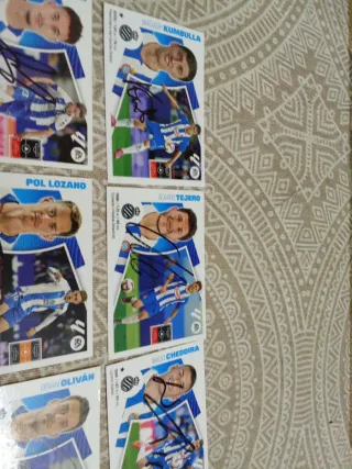 Cromos RCD Espanyol Firmados