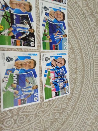 Cromos RCD Espanyol Firmados