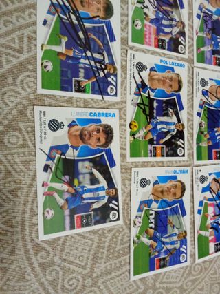 Cromos RCD Espanyol Firmados