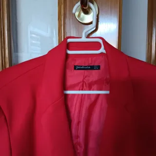 Americana roja mujer talla L