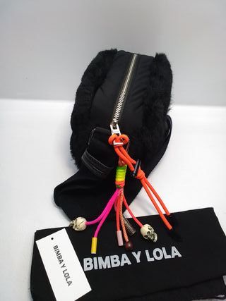 Bolso Bimba y Lola peluche negro