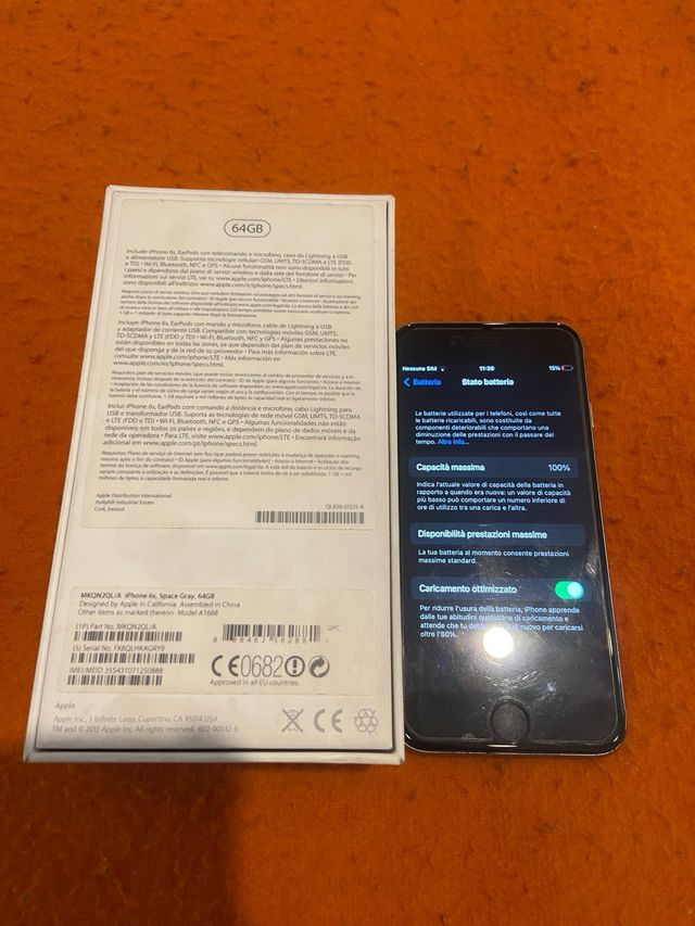 iPhone 6s 64GB Argento