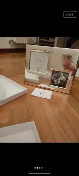 Portafoto Cado doppio argento