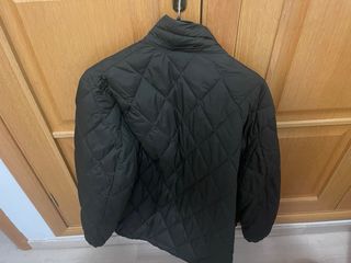 Cazadora Massimo Dutti verde rombos