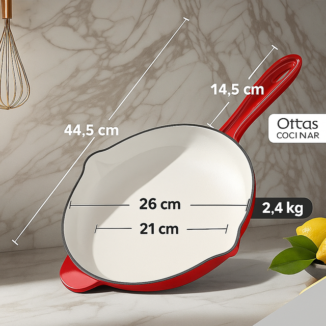 Sartén Hierro Fundido Ottia 26 cm