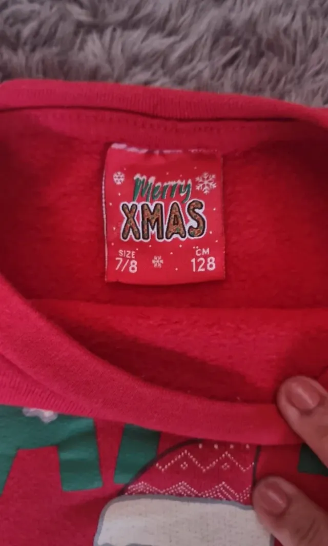 Jersey Navideño Niña Talla 7