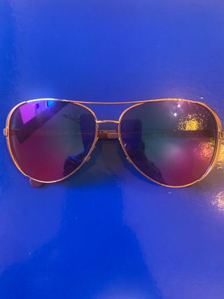 Gafas Michael Kors Aviador Doradas Moradas