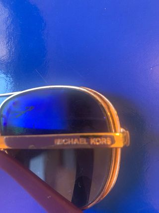 Gafas Michael Kors Aviador Doradas Moradas