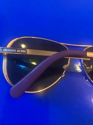 Gafas Michael Kors Aviador Doradas Moradas