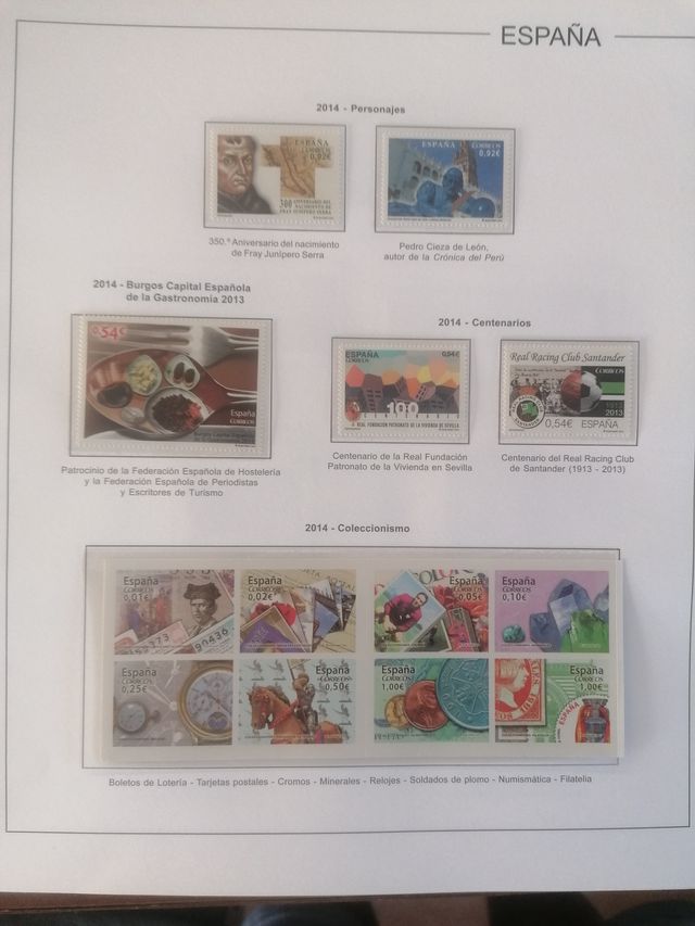 Spagna. Fogli Edifil senza timbri 2013-2015 (3 anni)