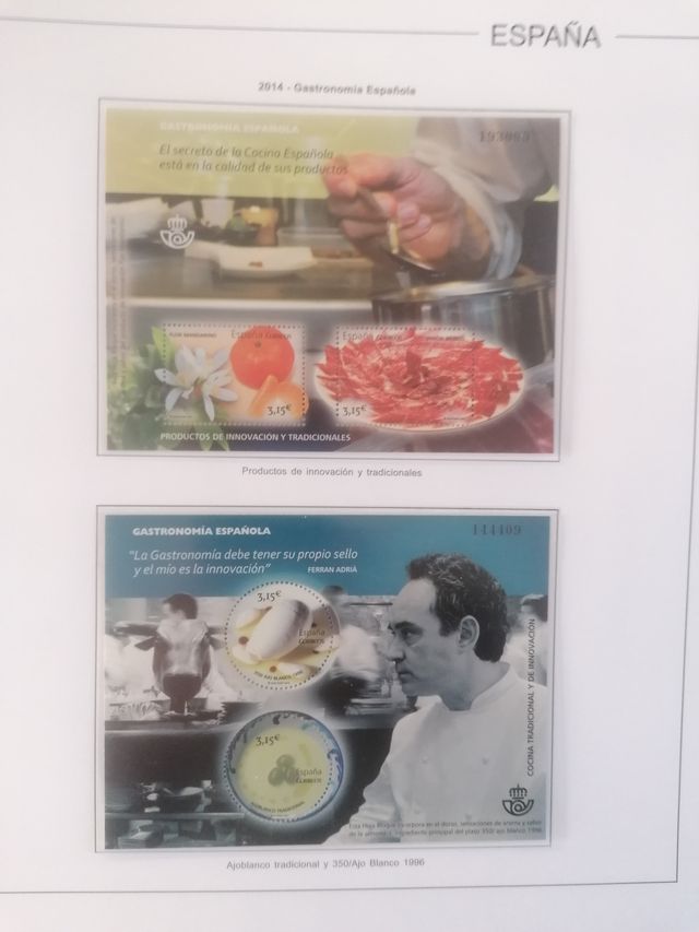 Spagna. Fogli Edifil senza timbri 2013-2015 (3 anni)