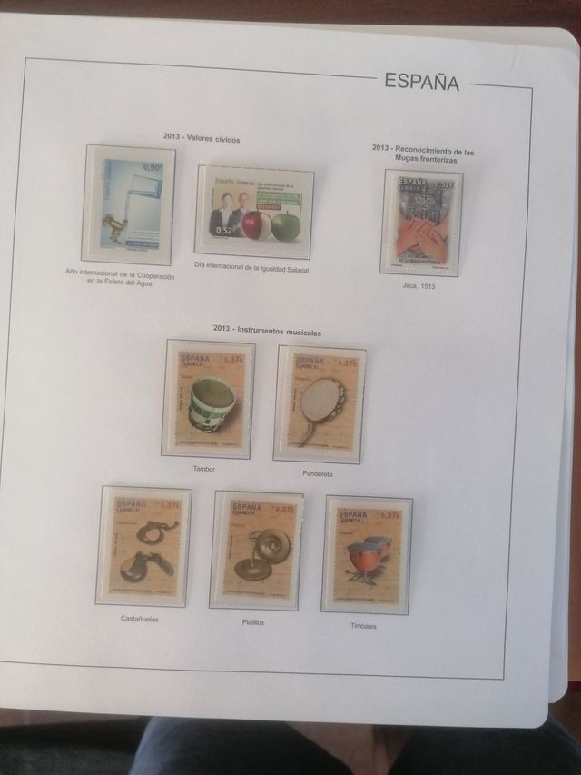 Spagna. Fogli Edifil senza timbri 2013-2015 (3 anni)