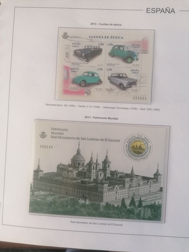 Spagna. Fogli Edifil senza timbri 2013-2015 (3 anni)