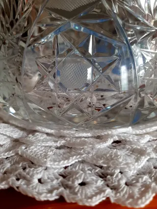 Contenitore in cristallo inciso