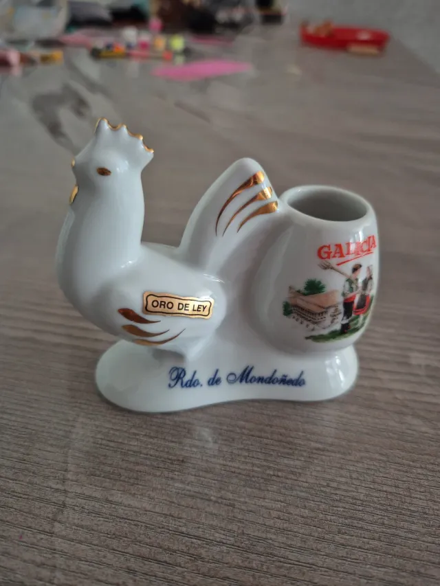 Figura gallo Oro de Ley para palillos