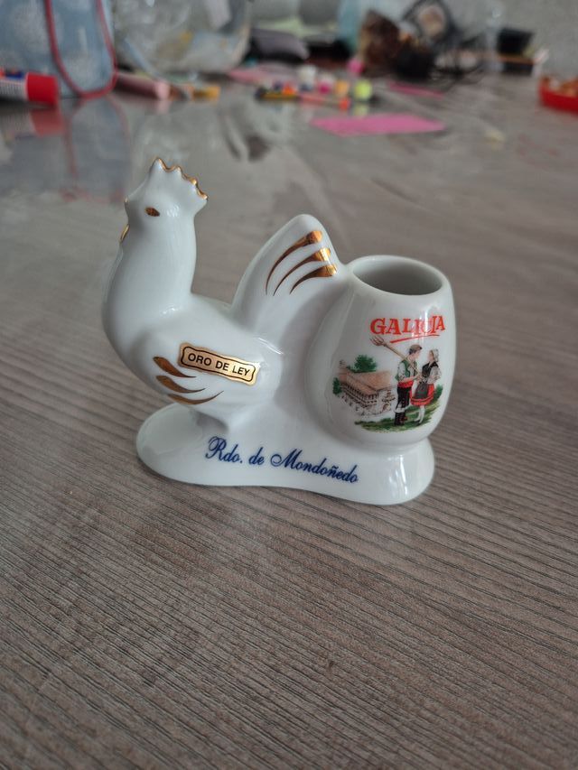 Figura gallo Oro de Ley para palillos