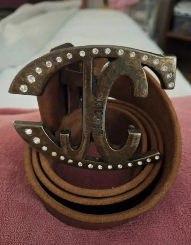 Cinturón Just Cavalli Hebilla JC Brillante