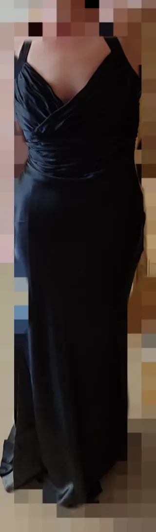 Vestido fiesta Zara negro