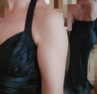 Vestido fiesta Zara negro