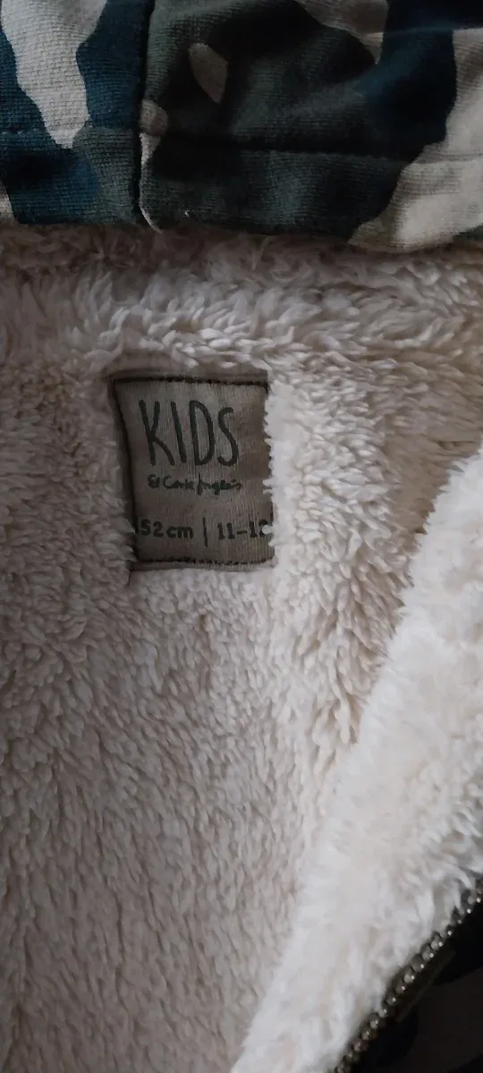 Chaqueta niño camuflaje forrada