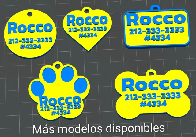 Chapas personalizadas para animais de estimação