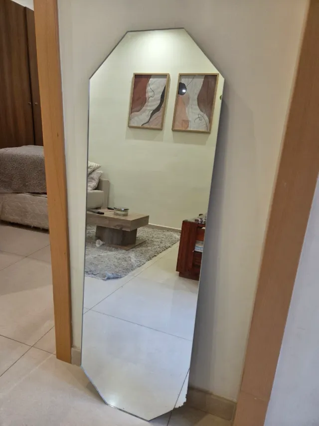 Espejo cuerpo entero madera y cristal