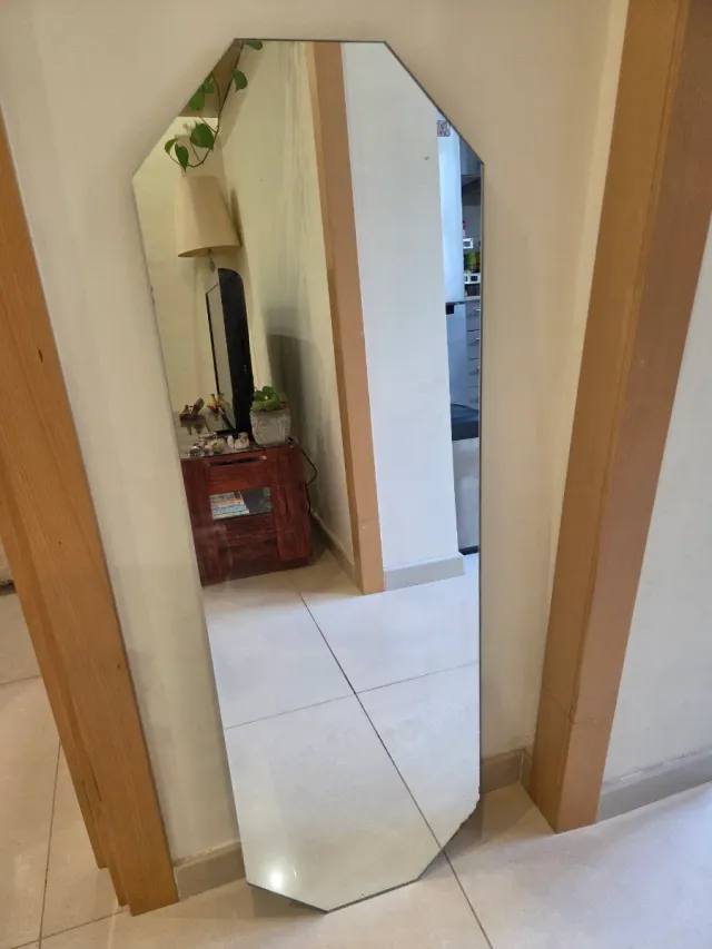 Espejo cuerpo entero madera y cristal