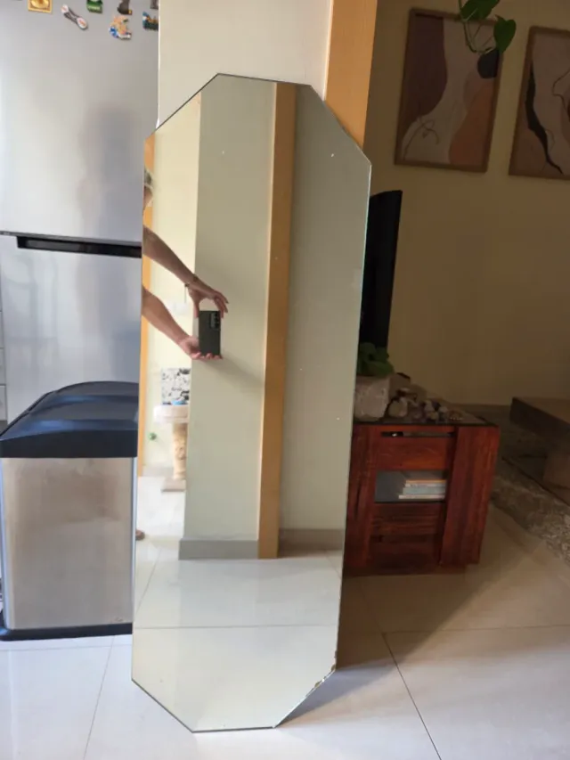 Espejo cuerpo entero madera y cristal