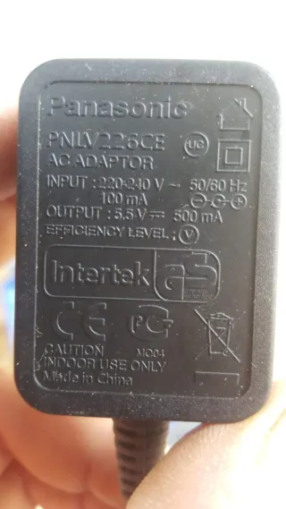 Alimentatore Panasonic PNLV226CE 5.5V 500mA