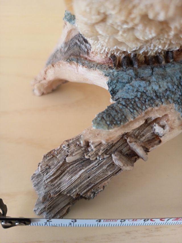 Decoración Búhos Resina y Madera