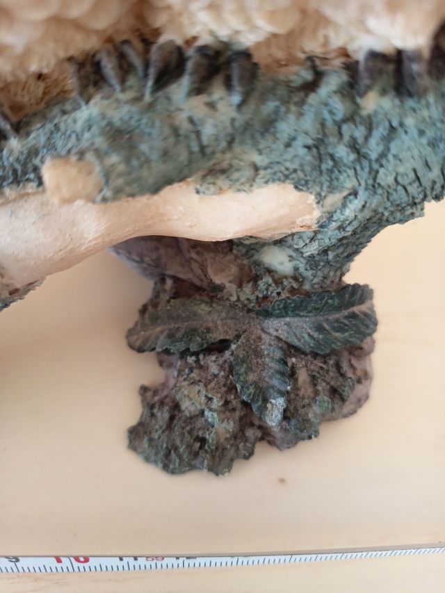 Decoración Búhos Resina y Madera