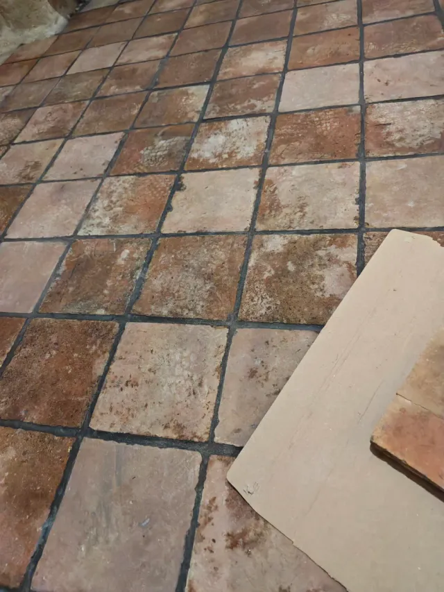 Losas de terracota cocida