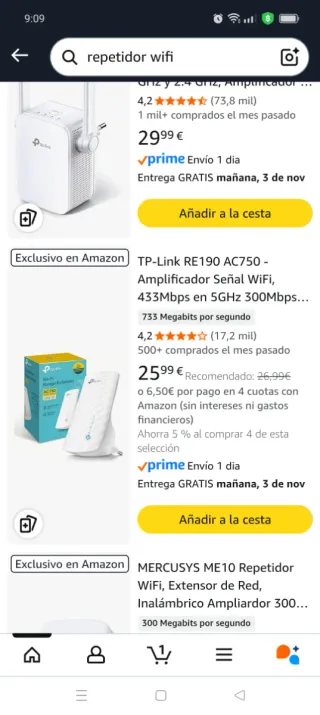 Repetidor WiFi TP-Link AC750 A Estrenar Precintado