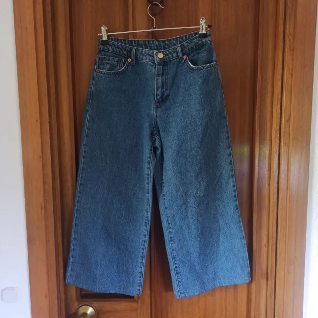 Vaqueros crop anchos