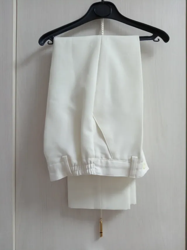 Traje comunión niño azul y blanco