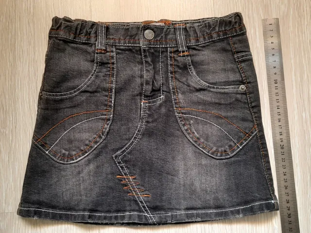 Falda vaquera negra Prenatal Talla 6 años