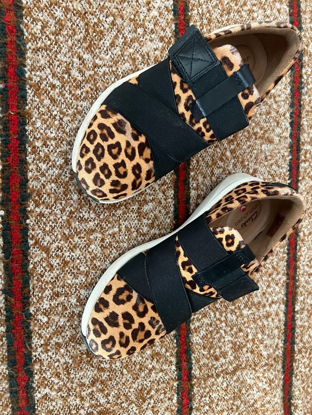 Botines Clarks Talla 35.5 Animal Print