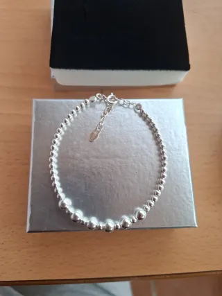 Pulsera Bolas Plata Ley 925