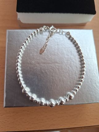 Pulsera Bolas Plata Ley 925