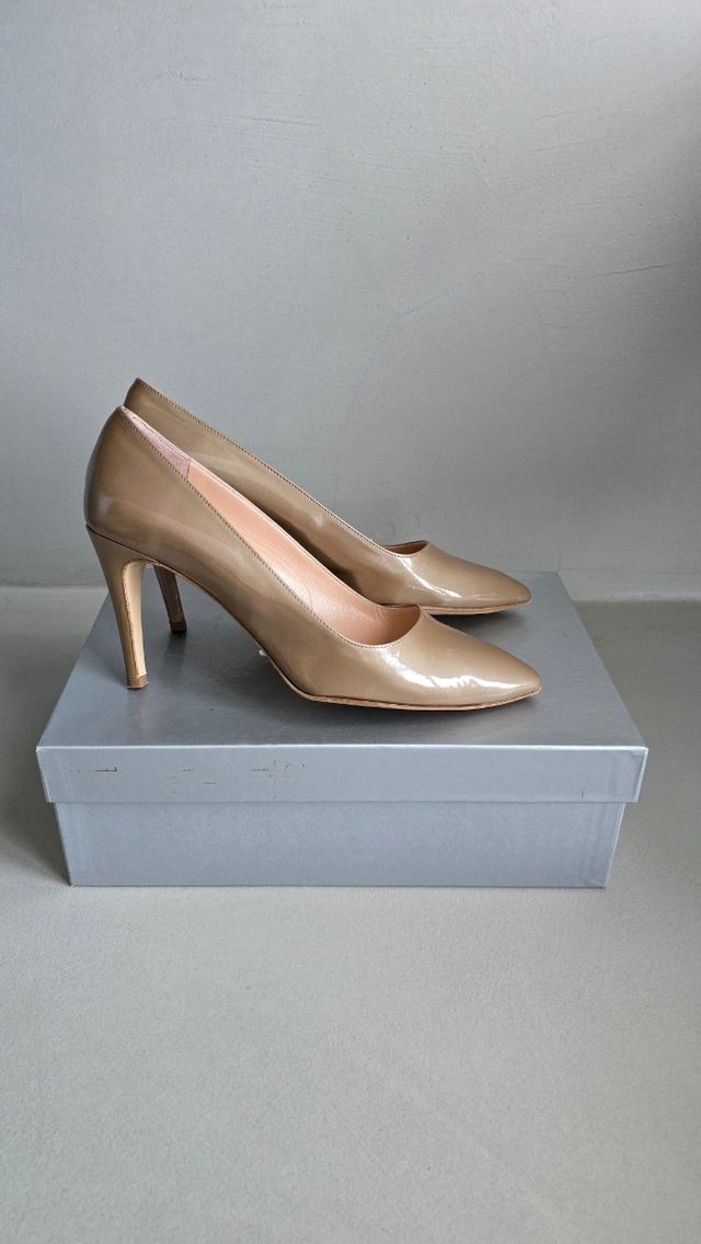 Scarpe con tacco donna beige