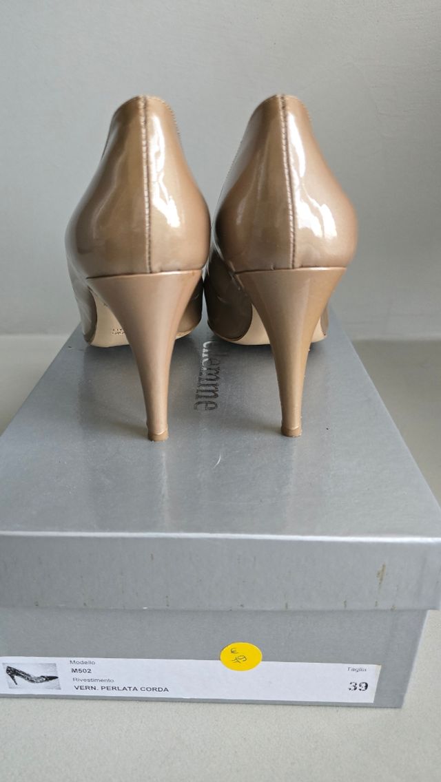 Scarpe con tacco donna beige