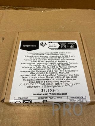 Amazon Basics - Cable de aluminio de adaptador